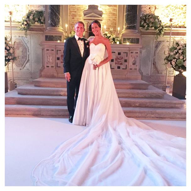 Il 12 luglio 2016 si è sposata a Venezia con il calciatore del Manchester United Bastian Schweinsteiger (Twitter)